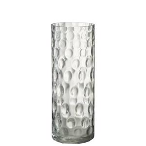 J-Line Vaas Cylinder Rond - glas - transparant