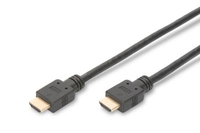 DIGITUS - HDMI met ethernetkabel - HDMI (M) naar HDMI (M) - 3 m - drievoudig afgeschermd - zwart - gevormd, 4K ondersteuning DIGITUS - HDMI met ethernetkabel - HDMI (M) naar HDMI (M) - 3 m - drievoudig afgeschermd - zwart - gevormd, 4K ondersteuning