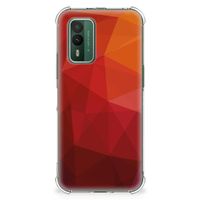 Shockproof Case voor Nokia XR21 Polygon Red