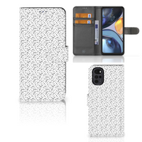 Motorola Moto G22 Telefoon Hoesje Stripes Dots - thumbnail