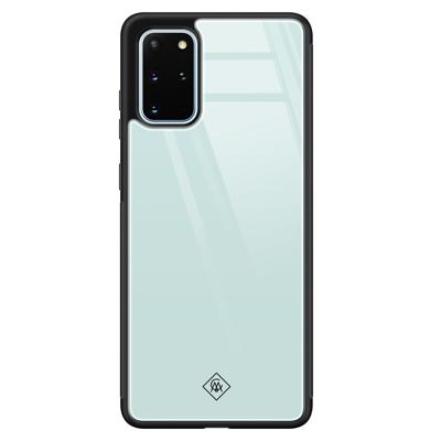 Samsung Galaxy S20 Plus glazen hardcase - Pastel blauw