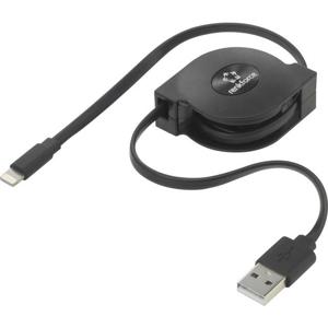 Renkforce USB-kabel USB 2.0 USB-A stekker, Apple Lightning stekker 0.80 m Zwart RF-4352330