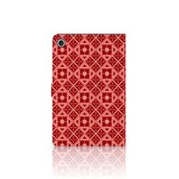 Lenovo Tab M10 Plus 3rd Gen 10.6 inch Tablet Hoes Batik Rood - thumbnail