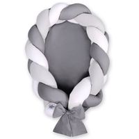 My Sweet Baby Babynestje 2-in-1 Antraciet-Wit-Grijs