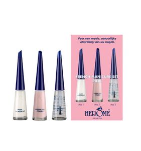 French manicure set pink 3 x 10ml