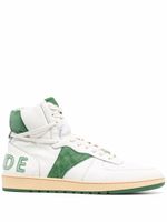 RHUDE baskets montantes Rhecess en cuir - Blanc - thumbnail