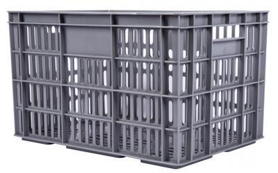 AMIGO fietskrat kunststof 33,6 liter grijs AMIGO fietskrat kunststof 33,6 liter grijs