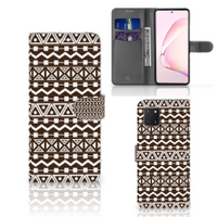 Samsung Note 10 Lite Telefoon Hoesje Aztec Brown