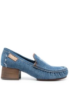 Acne Studios mocassins en jean à talon épais - Bleu