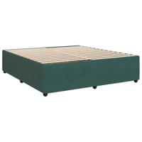 vidaXL Bedframe fluweel donkergroen 200x200 cm