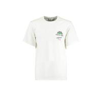 America Today T-shirt Elon Cruz met printopdruk ecru