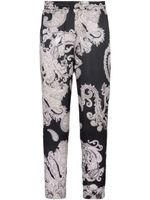 Balmain pantalon de jogging à motif cachemire - Noir - thumbnail