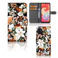 Hoesje voor Samsung Galaxy A04e Dark Flowers - thumbnail