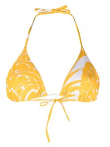 ERES haut de bikini imprimé à bonnets triangles - Jaune