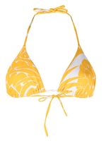 ERES haut de bikini imprimé à bonnets triangles - Jaune