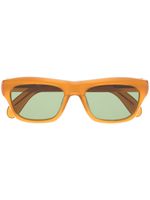 Lesca lunettes de vue à monture carrée - Orange - thumbnail