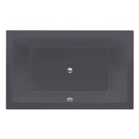 Ligbad Inbouw Xenz Society Rechthoek 1-2 Persoons Duobad 120x190x50cm Acryl Antraciet Mat met Poten