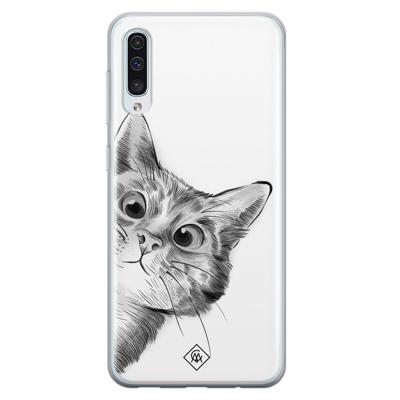 Samsung Galaxy A70 siliconen hoesje - Peekaboo