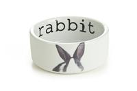 Beeztees Keramische kom Snapshot Konijn, 11,5 x 4 cm