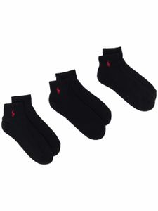 Polo Ralph Lauren lot de trois paires de chaussettes à motif Polo Pony - Noir