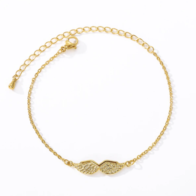 Goudkleurige Armbandje met Engelenvleugels Bedel - Sieraden - Spiritueelboek.nl Goudkleurige Armbandje met Engelenvleugels Bedel - Sieraden - Spiritueelboek.nl