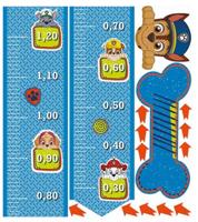 Nickelodeon groeimeter muursticker Paw Patrol 120 cm