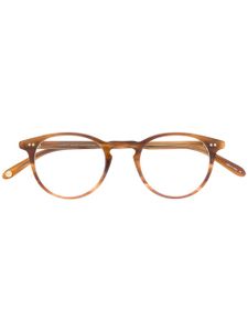 Garrett Leight lunettes de vue à monture ronde - Marron