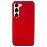 Samsung Galaxy S23 5G Geruberiseerd Kunststof Hoesje - Rood