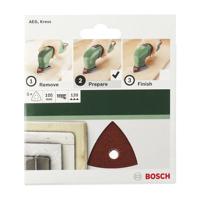 Bosch Accessories 2609256A58 Deltaschuurpapier Met klittenband, Geperforeerd Korrelgrootte (num) 120 Hoekmaat 105 mm 5 stuk(s) - thumbnail