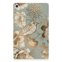 Siliconen Hoesje voor Lenovo Tab M10 Plus (3e generatie) Vintage Bird Flowers