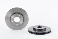 Remschijf COATED DISC LINE BREMBO, Remschijftype: Binnen geventileerd, u.a. für Nissan - thumbnail