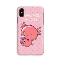 Love You A Lotl: iPhone X Volledig Geprint Hoesje