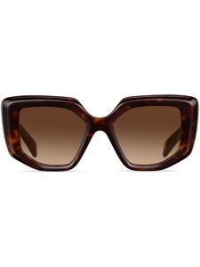 Prada Eyewear lunettes de soleil Symbole à monture oversize - Marron