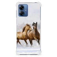 Motorola Moto G14 Case Anti-shock Paarden - thumbnail