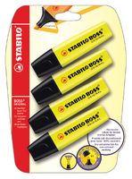 Markeerstift STABILO Boss 70/24 geel blister ÃƒÆ’ 4 stuks