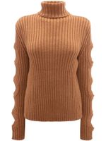 JW Anderson pull à découpes - Marron