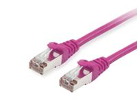 Equip 605551 RJ45 Netwerkkabel, patchkabel CAT 6 S/FTP 2.00 m Violet Vergulde steekcontacten 1 stuk(s)