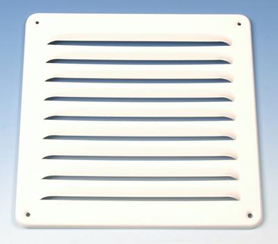 Aluminium Schoepenrooster Opbouw 195 X 195mm - Wit (1-2020w) Aluminium Schoepenrooster Opbouw 195 X 195mm - Wit (1-2020w)