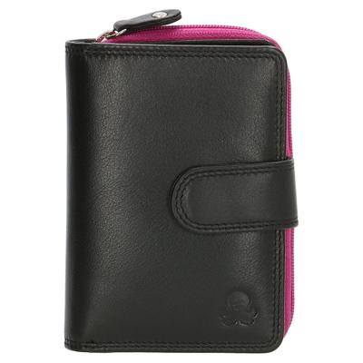 Happy Wallet Rainbow Portemonnee met Drukknoop Zwart