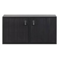 vtwonen Lower Case 2-deurs - Grenen - Zwart - 41x81x35