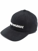 Emporio Armani casquette à logo brodé - Noir - thumbnail