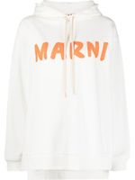 Marni hoodie à logo imprimé - Blanc