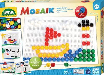 Lena insteekmozaïek junior 19,5 x 28 cm wit 120 stuks Lena insteekmozaïek junior 19,5 x 28 cm wit 120 stuks