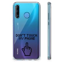 Huawei P30 Lite Anti Shock Case Finger Don't Touch My Phone - thumbnail