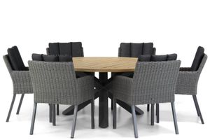 Garden Collections Oxbow/Rockville 160 cm dining tuinset 7-delig