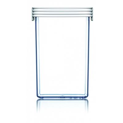 ClickClack vershoudbak Basics 1,2 liter polycarbonaat wit