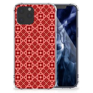 iPhone 12 Pro Max Doorzichtige Silicone Hoesje Batik Rood