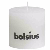 Bolsius rustiek kaars 10x10cm wit