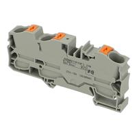 2216-1301 | Wago 3-CONDUCTOR THROUGH TERMINAL BLOK MET PUSHBOTON 16 MM?, GREY