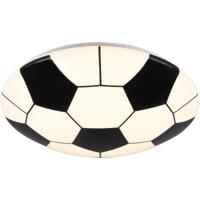 LED Plafondlamp - Trion Koppie - 12W - Warm Wit 3000K - Rond - Mat Wit - Kunststof